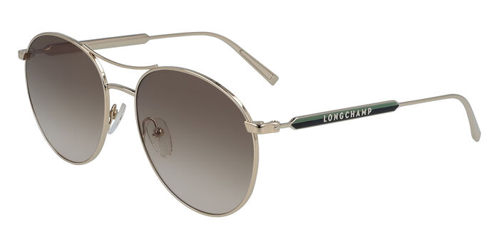 LONGCHAMP LO133S-715-59 Sunglasses Size 59mm 140mm 17mm Gold WOMEN\'S SUNGLASSES LONGCHAMP LO133S 715 Light Gold Womens Aviator Sunglasses 56  main image 3