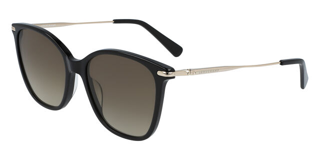 Longchamp LO660S 001 Square Shiny Black Sunglasses  display picture 3