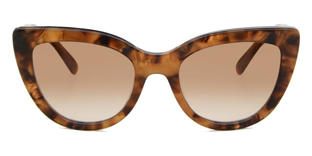 Longchamp 56 MM Brown Tortoises Cat Eye Sunglasses Longchamp LO606S 429 Petrol Brick Frame Brown Gradient Lens  main image 2