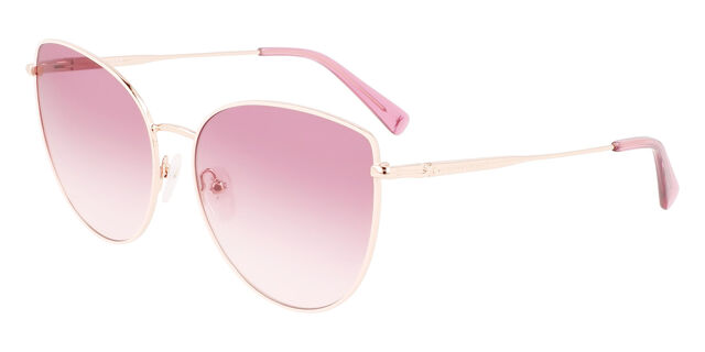 Longchamp LO158S 729 Cat Eye Rose Gold Sunglasses  display picture 3