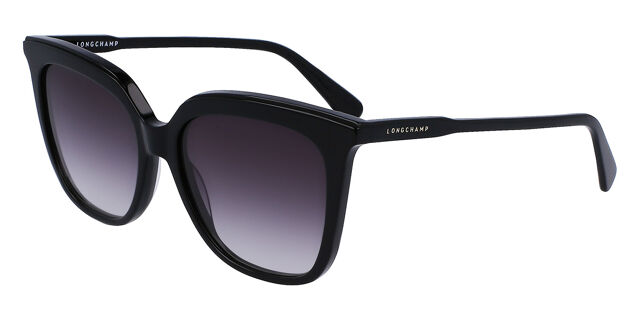 Longchamp Black Square Sunglasses Sunglasses Black - Acetate | Longchamp US main image 3