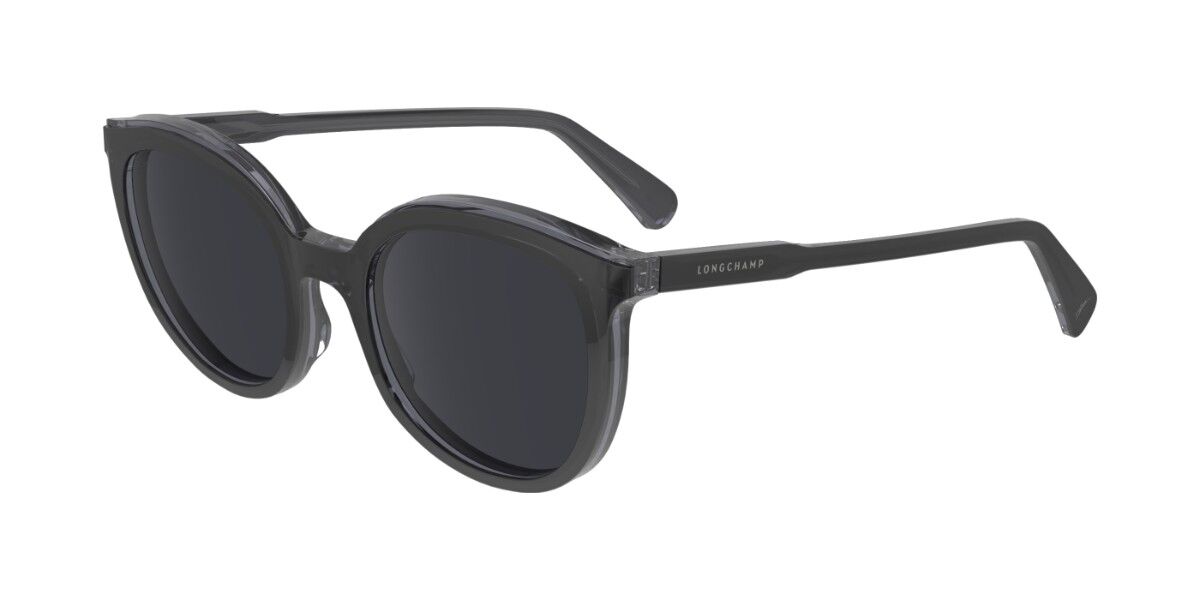 Longchamp LO739S 018 Sunglasses Black On Transparent Dark Grey ...