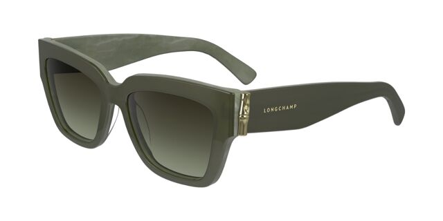 Longchamp Women\'s Green Tortoise Sunglasses LONGCHAMP LO683S 341 56mm Green Tortoise Brown Gradient  main image 3