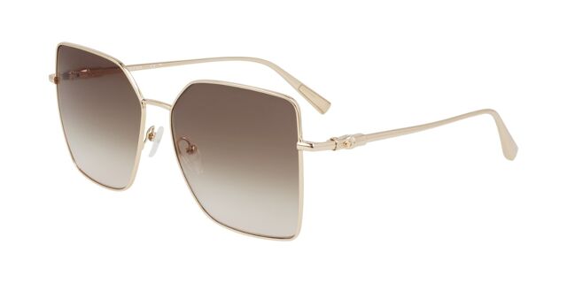Longchamp Gold Geometric Sunglasses Longchamp LO179S N 724 Geometric Gold Sunglasses  main image 2