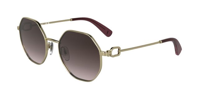 Longchamp LO179S N 724 Geometric Gold Sunglasses  display picture 3