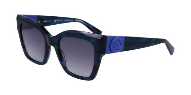 Longchamp Blue Sunglasses Longchamp LO766S 400 Cat Eye Transparent Blue Sunglasses  main image 2
