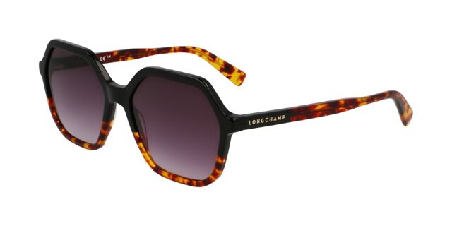 Longchamp LO760S N 011 Geometric Black/Brown Tortoise  display picture 1