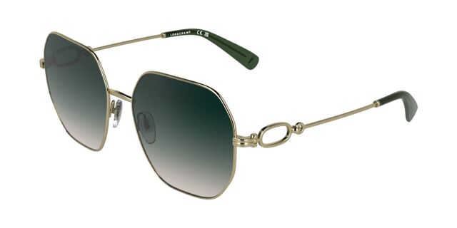 Longchamp LO187S 725 Geometric Antique Gold Sunglasses  display picture 2