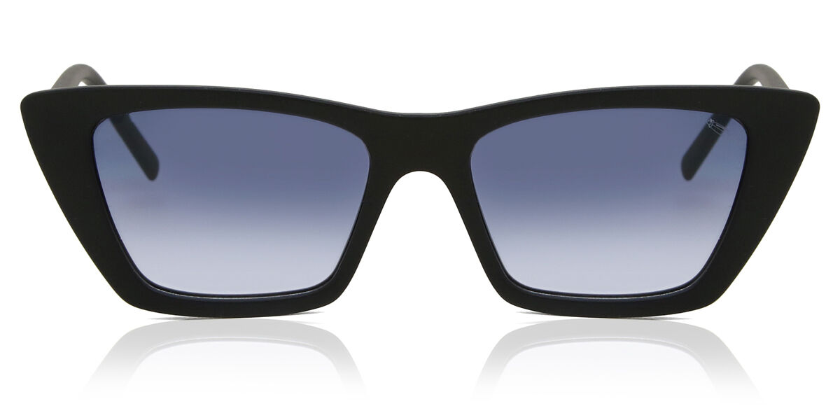 Saraghina Damian Black Satin Sunglasses - Unisex Acetate Frame UV400 - Super Style