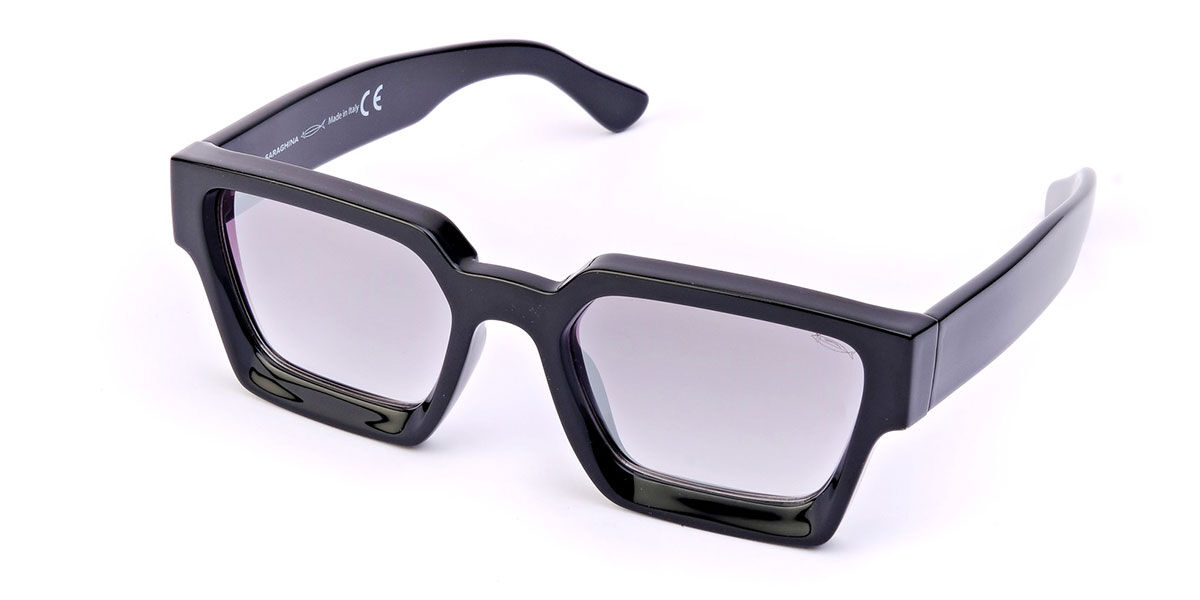 Saraghina Damian 115ljj Men's Sunglasses Black Size 54