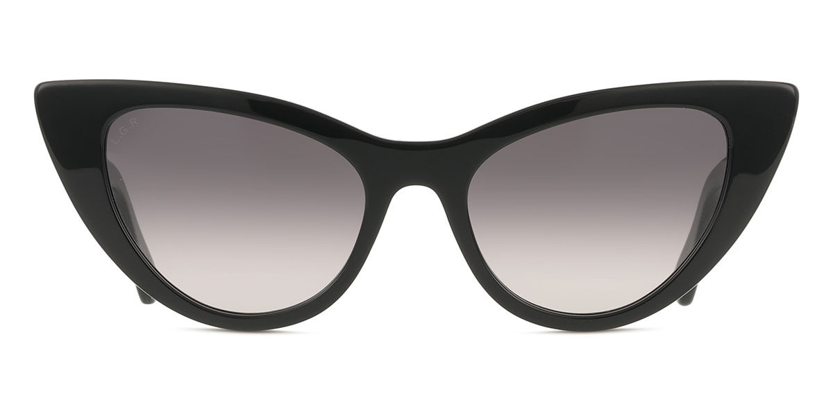 L.G.R For Ermanno Scervino Orchid 5950 Women’S Sunglasses Black Size 53-image