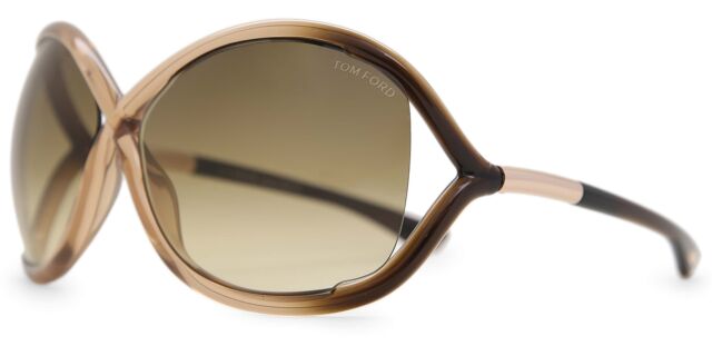 Tom Ford FT0009 WHITNEY 74F Oversized Gradient Cream Brown  display picture 3