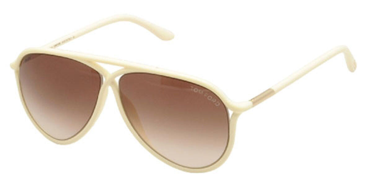 Tom Ford FT0206 MAXIMILLION 25F Sunglasses White | VisionDirect Australia