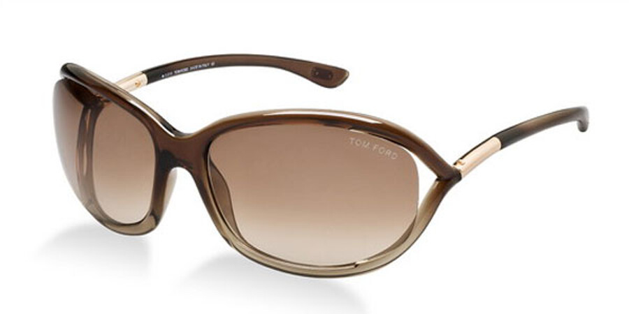 Tom Ford FT0008 JENNIFER 38F Sunglasses Brown | VisionDirect Australia