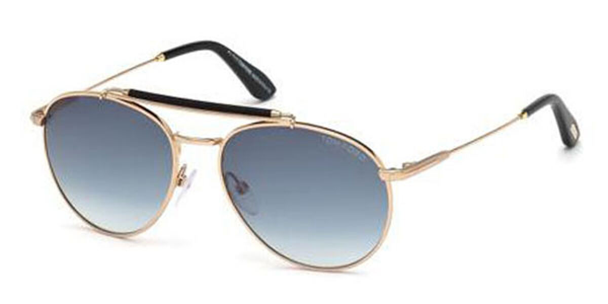 Tom Ford FT0338 COLIN 28W Sunglasses Gold | SmartBuyGlasses UK