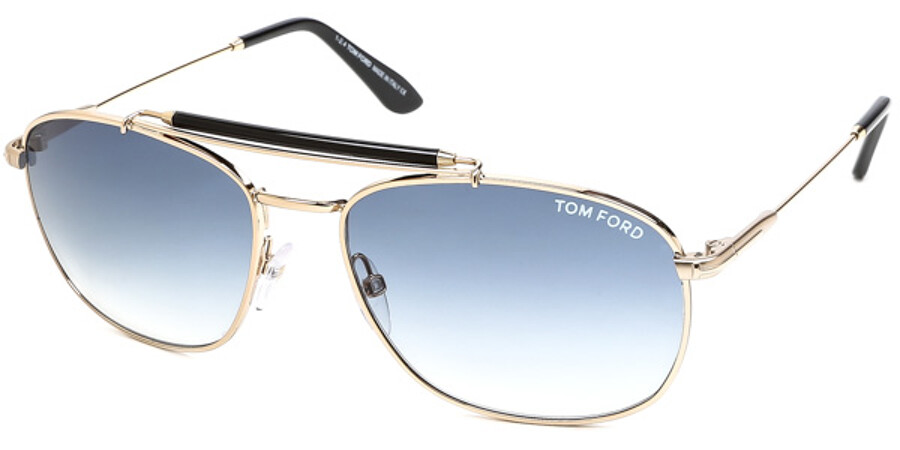 Tom Ford FT0339 MARLON 28W Sunglasses in Gold | SmartBuyGlasses USA