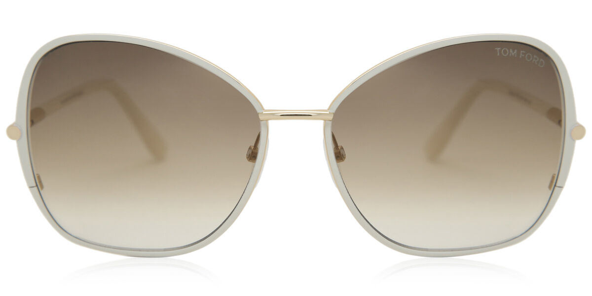 Tom Ford FT0319 SOLANGE 32F Sunglasses in White | SmartBuyGlasses USA