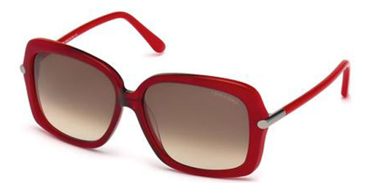 Tom Ford FT0323 PALOMA 68F Sunglasses Red | VisionDirect Australia
