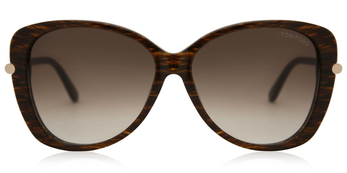 Tom Ford FT0324 LINDA 50F Sunglasses in Brown | SmartBuyGlasses USA