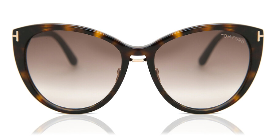 Tom Ford FT0345 GINA 52F Sunglasses in Tortoiseshell | SmartBuyGlasses USA