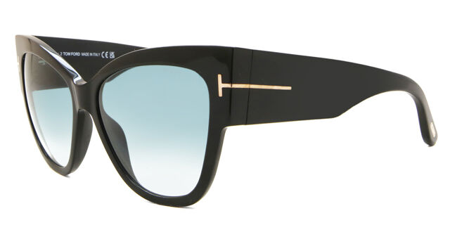 Tom Ford FT0371 ANOUSHKA 01B Cat Eye Black Sunglasses  display picture 1
