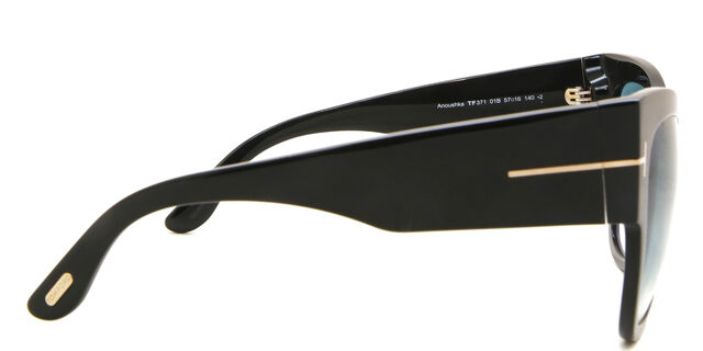 Tom Ford FT0371 ANOUSHKA 01B Cat Eye Black Sunglasses  display picture 3