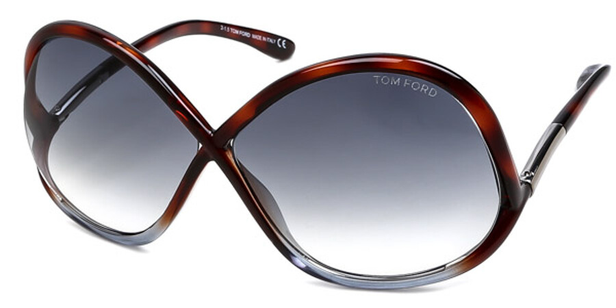 Tom Ford FT0372 IVANNA 53W Sunglasses Blue | VisionDirect Australia