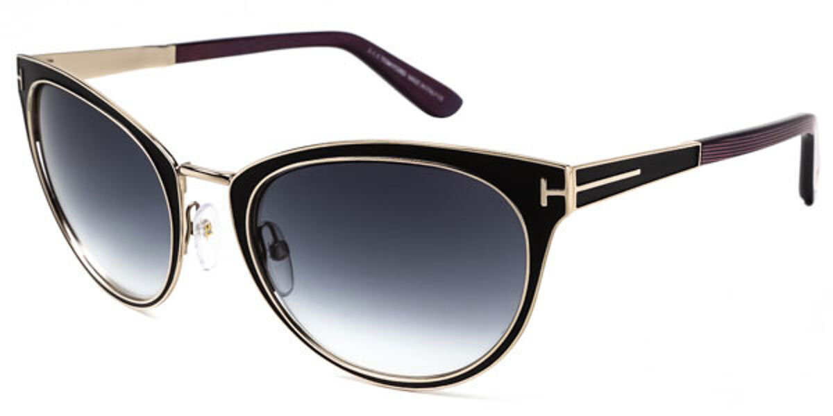 Tom Ford FT0373 NINA 01B Sunglasses Black/Gold | SmartBuyGlasses India