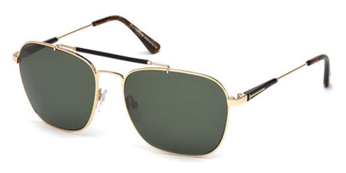 Tom Ford FT0377 EDWARD Polarized 28R Sunglasses in Gold | SmartBuyGlasses  USA