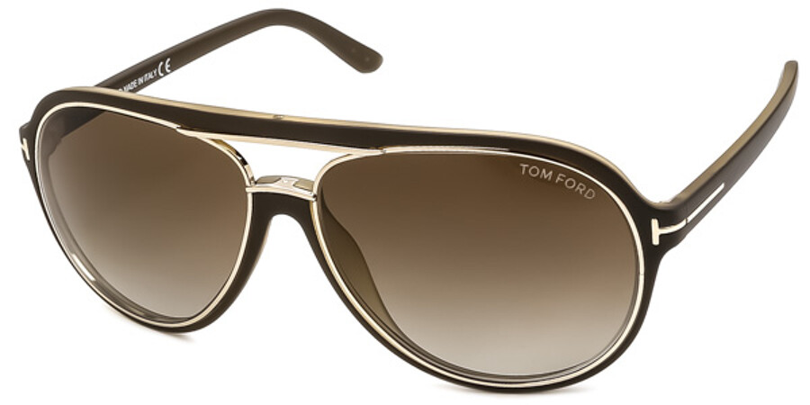 Tom Ford FT0379 SERGIO 50K Sunglasses Brown | SmartBuyGlasses UK