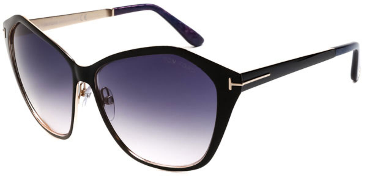 Tom Ford FT0391 LENA 05B Sunglasses in Black | SmartBuyGlasses USA