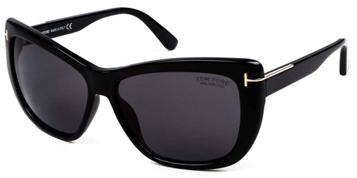 Tom Ford FT0434 LINDSAY 01D Sunglasses in Black | SmartBuyGlasses USA