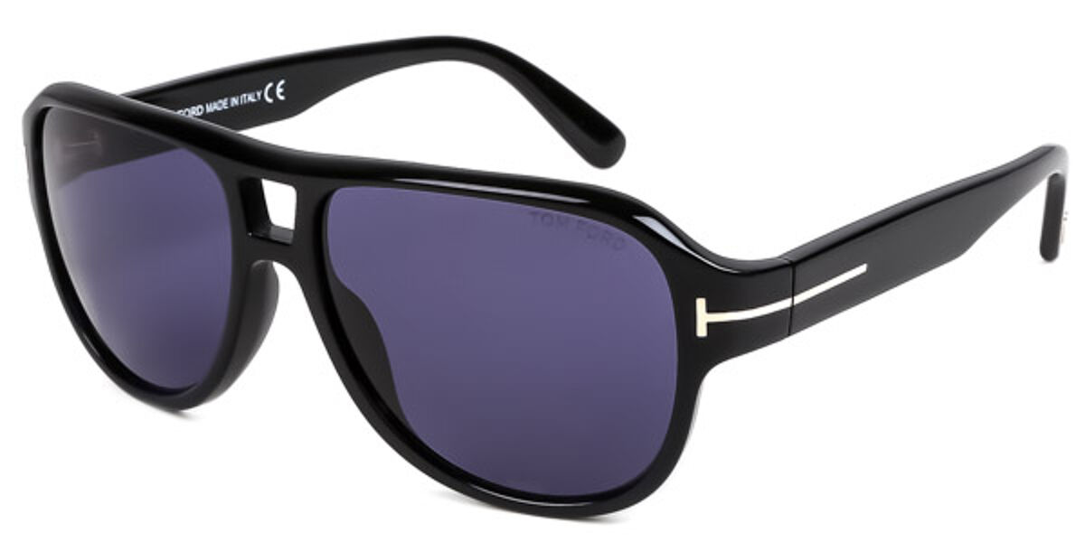 Tom Ford FT0446 DYLAN 01V Sunglasses Black | SmartBuyGlasses UK