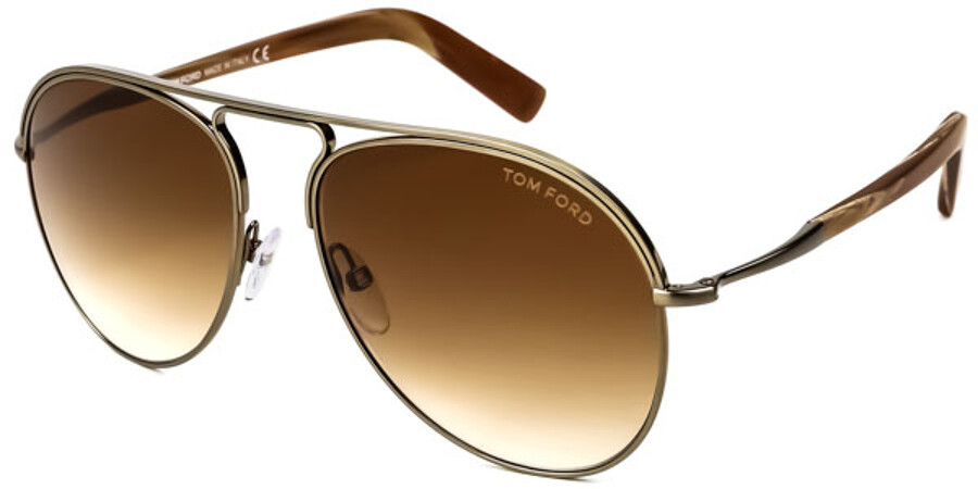 Tom Ford FT0448 CODY 33F Sunglasses Gold | SmartBuyGlasses UK