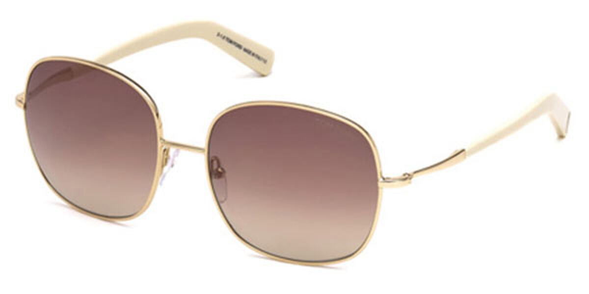 Tom Ford Ft0499 28k Sunglasses Gold Visiondirect Australia