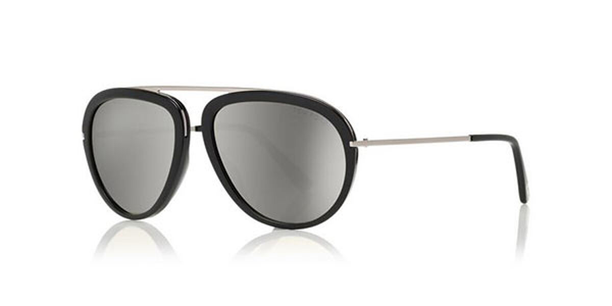 Tom Ford FT0452 STACY FLASH LENSES 01C Sunglasses in Black Silver |  SmartBuyGlasses USA