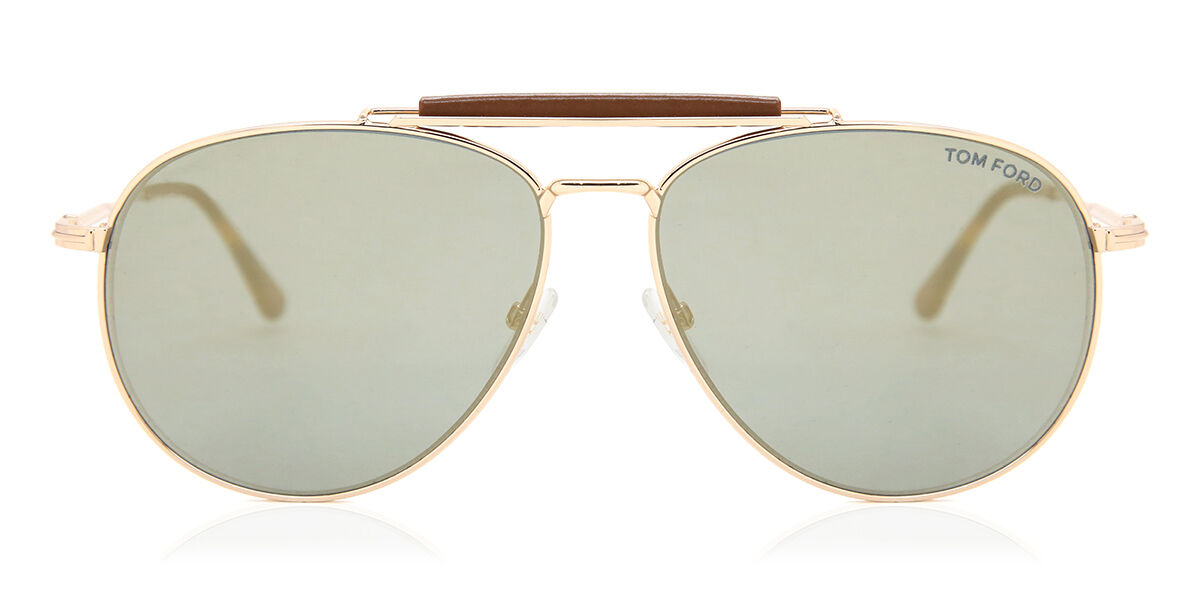 Tom Ford FT0536 28G 60 Montures De Lunettes, Or (Oro Rosa Lucido/Marrone Specchiato), Mixte Adulte
