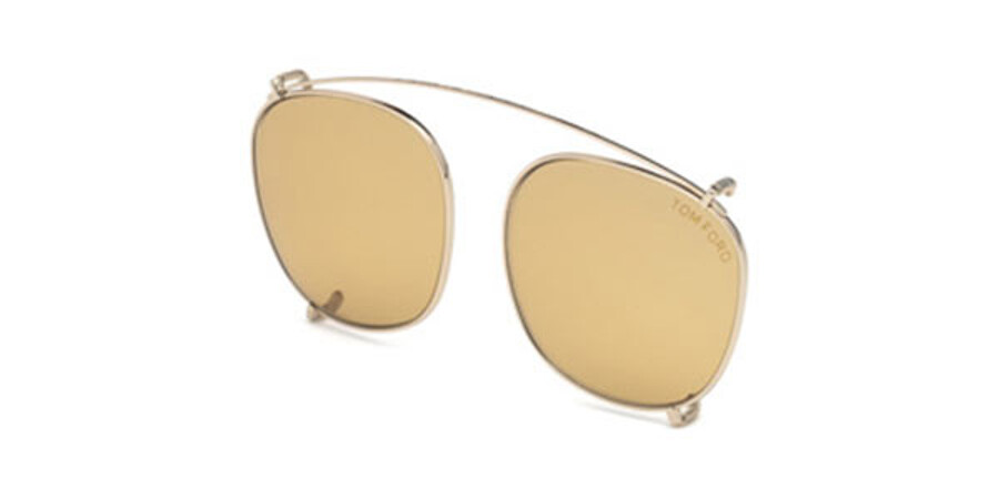 Tom Ford FT5495-CL Clip-On 28E Sunglasses Gold | SmartBuyGlasses Canada