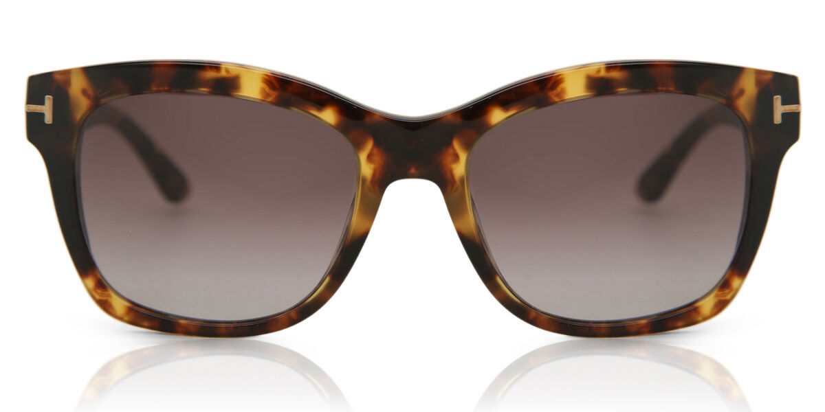 Tom Ford FT0614 LAUREN-02 55T Sunglasses in Tortoiseshell | SmartBuyGlasses  USA