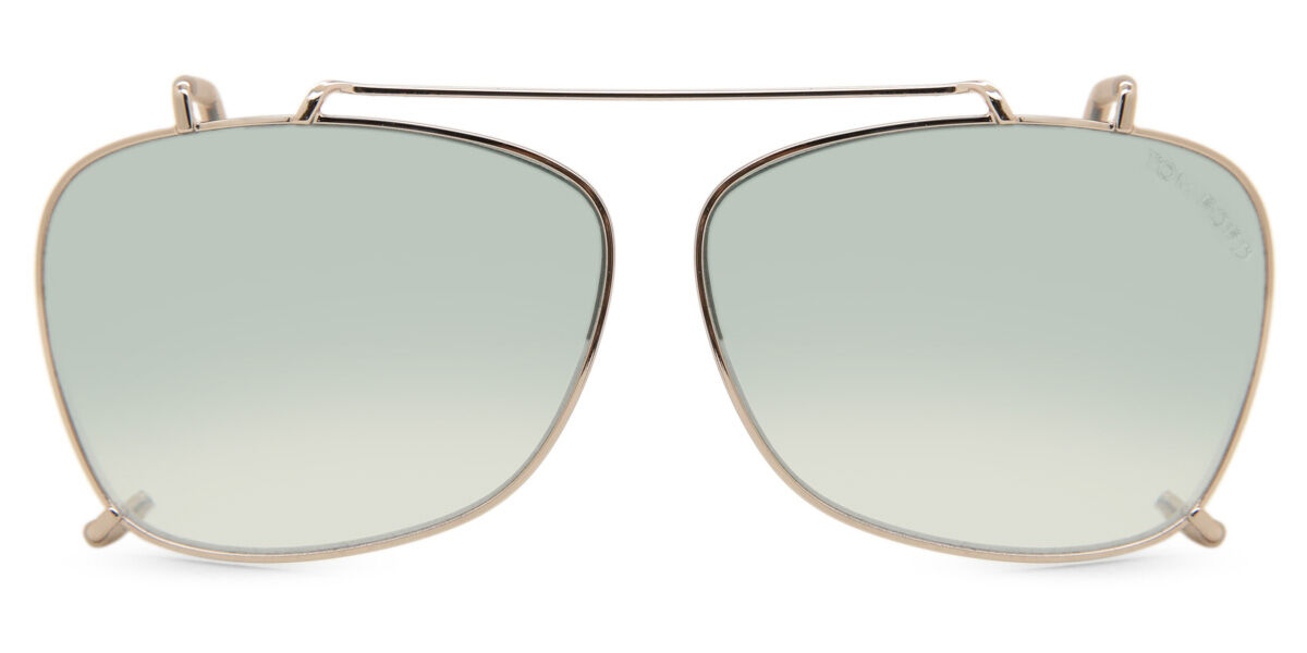 Tom Ford FT5514-CL Clip-On 28X Sunglasses in Gold | SmartBuyGlasses USA
