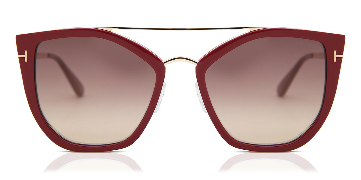 Tom Ford FT0648 DAHLIA-02 75G Sunglasses in Burgundy | SmartBuyGlasses USA