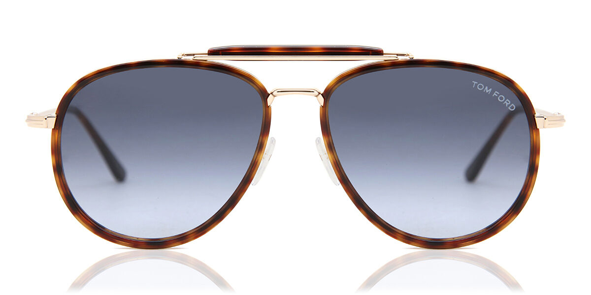 Tom Ford FT0666 TRIPP 54W Sunglasses Tortoiseshell