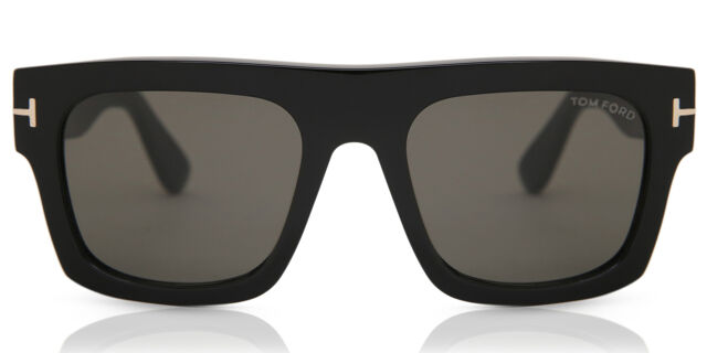 Tom Ford FT0711 FAUSTO 01A Square Shiny Black Sunglasses  display picture 3