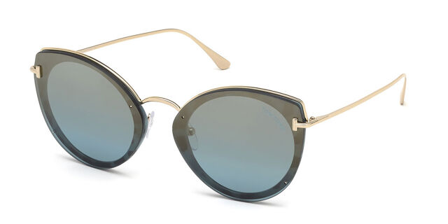 Tom Ford FT0683 55X Black/Gold Cat Eye Jess Sunglasses Tom Ford FT0683 55X Black/Gold Cat Eye Jess Sunglasses main image 3