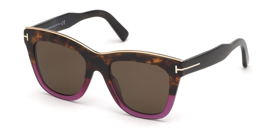 Tom Ford FT0685 JULIE 56E Sunglasses Tortoise Purple | SmartBuyGlasses New  Zealand