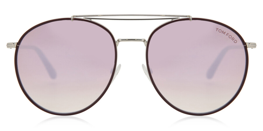 Tom Ford FT0694 WESLEY 16T Sunglasses in Silver Red | SmartBuyGlasses USA