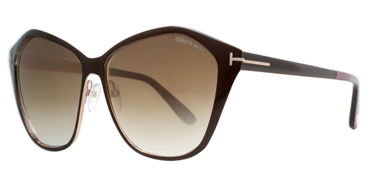 Tom Ford FT0391 LENA 48F Sunglasses Purple | VisionDirect Australia