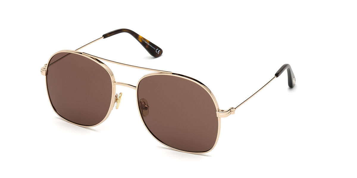 Tom Ford FT0758 DELILAH 28E Sunglasses Shiny Rose Gold | VisionDirect ...