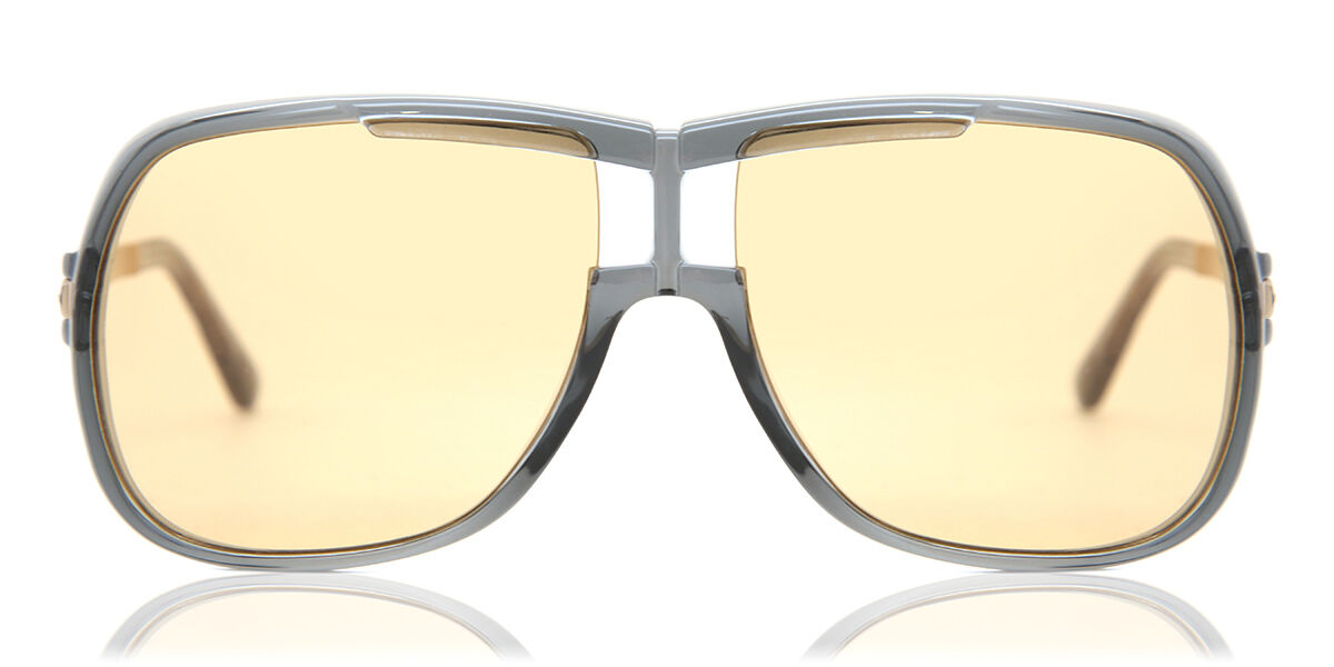 Tom Ford FT0800 CAINE 20E Sunglasses Transparent Grey | SmartBuyGlasses UK