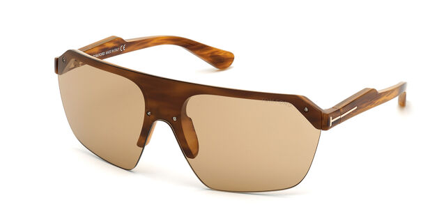 Tom Ford FT0797 RAZOR 55E Single Lens Colorful Tortoise  display picture 3